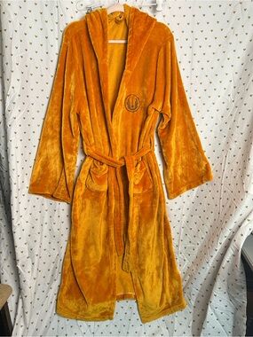 Star Wars Hooded Bath Robe Jedi Knight Logo Bathrobe Cloak W Jedi Order Logo L